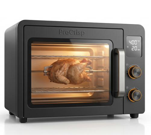 ProCrisp Air Fryer Oven – 12L with Rotisserie &amp; Glass Door